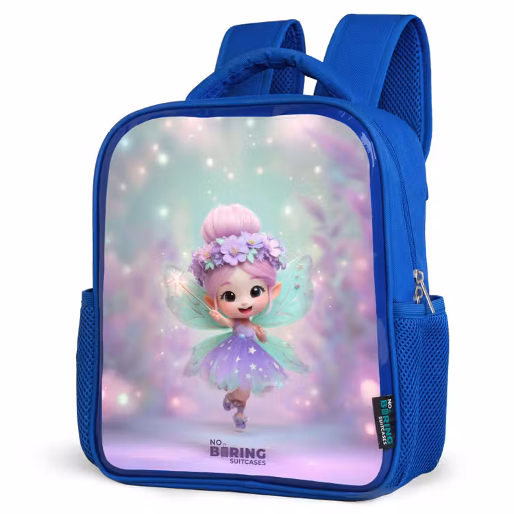 Kids backpack with name - Blue - Elf - Magic — 3