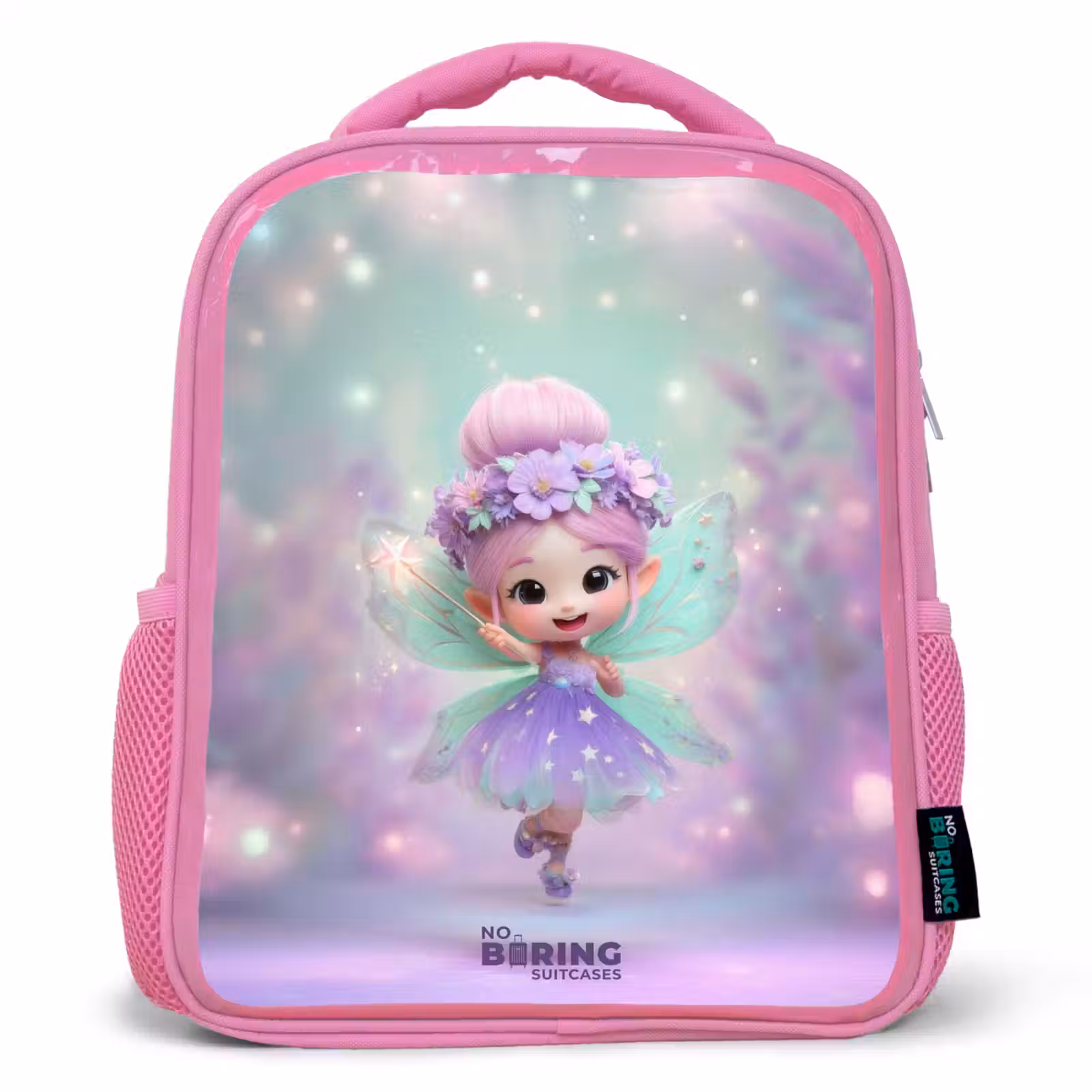Kids backpack with name - Pink - Elf - Magic — 1