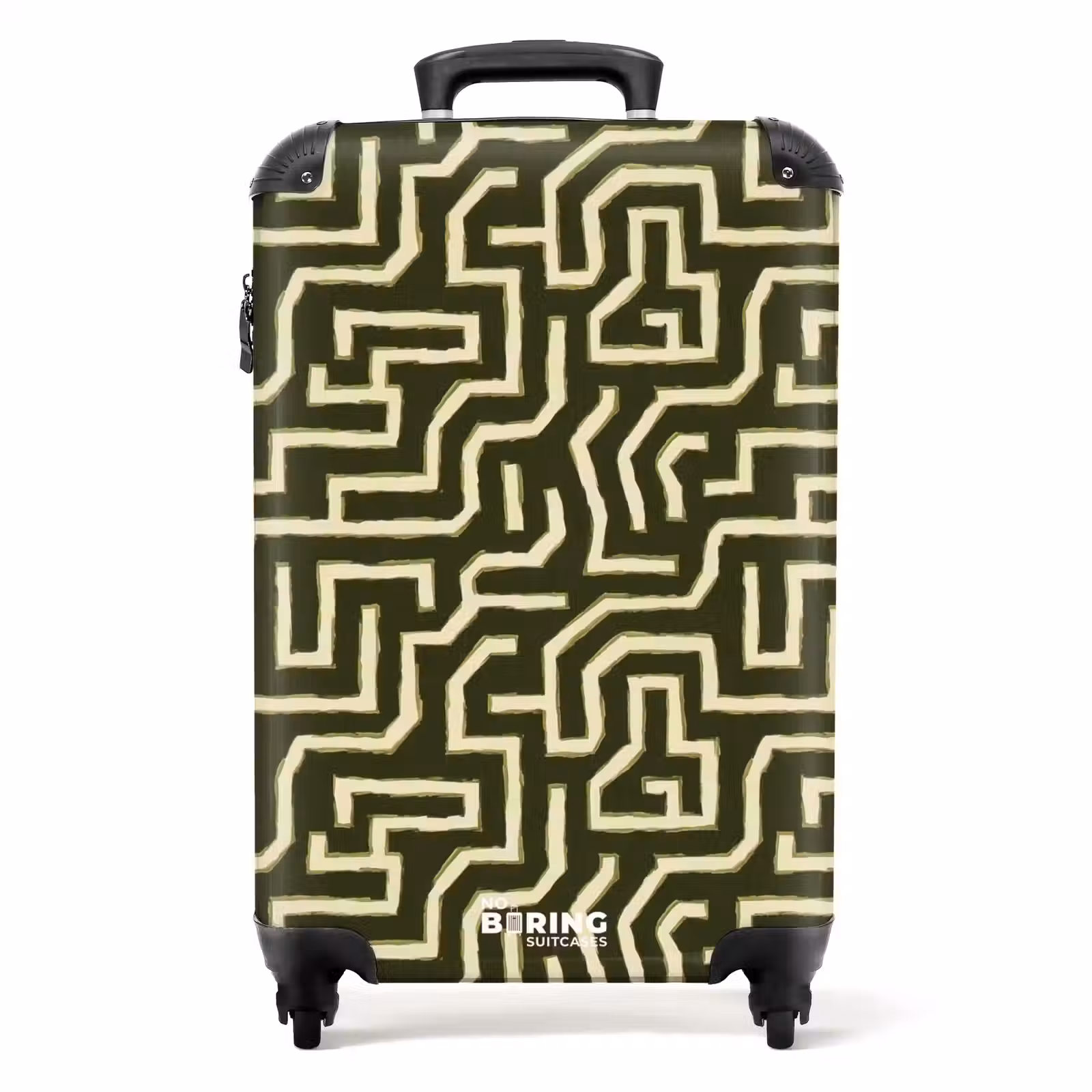 Suitcase - Lines - Abstract - Green — 1