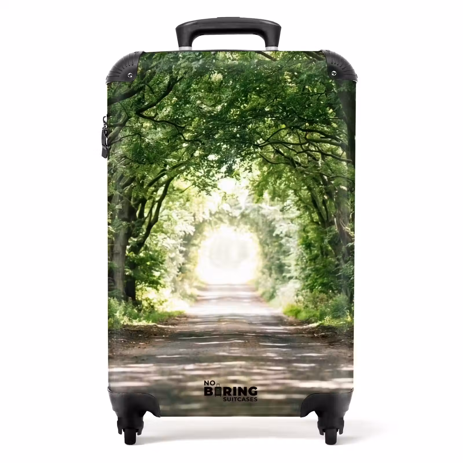 Suitcase - Road - Trees - Nature - Greenery — 1