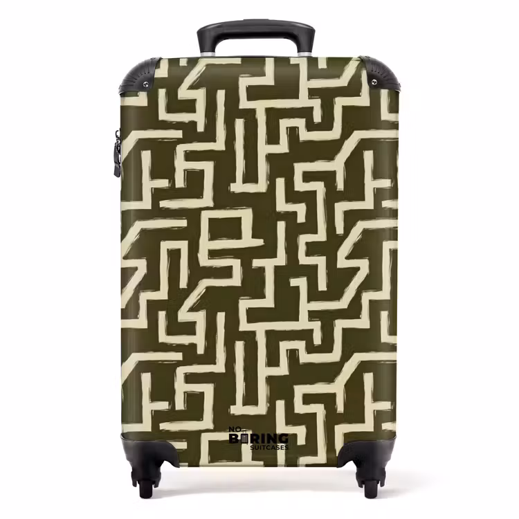 Suitcase - Abstract - Lines - Green — 1