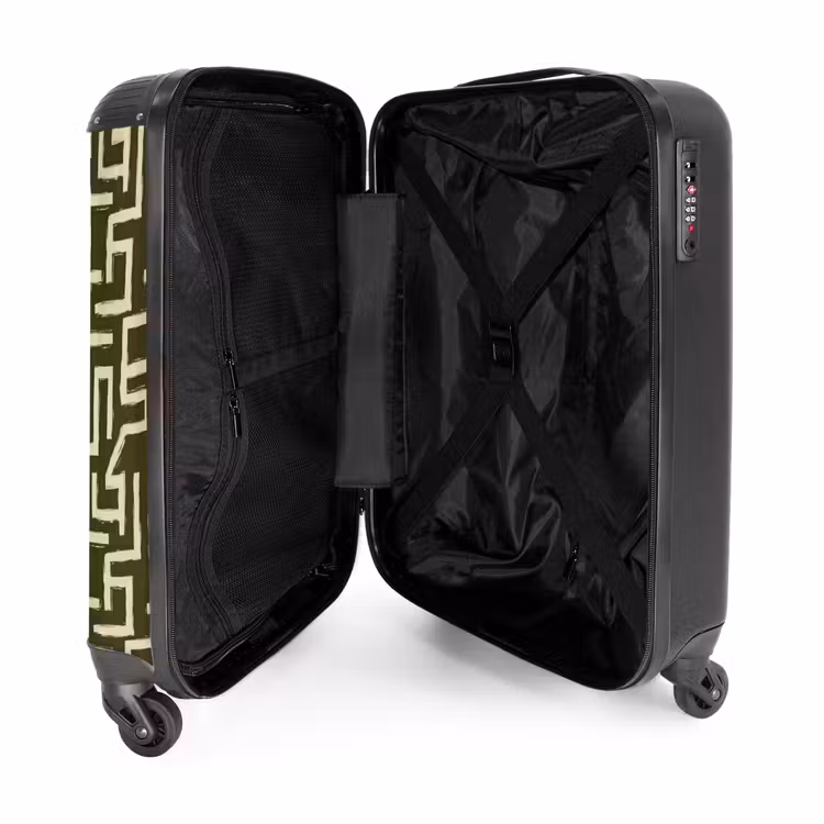 Suitcase - Abstract - Lines - Green — 3