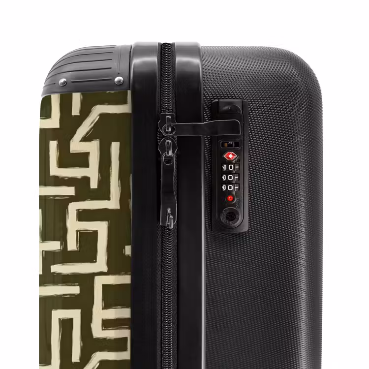 Suitcase - Abstract - Lines - Green — 5