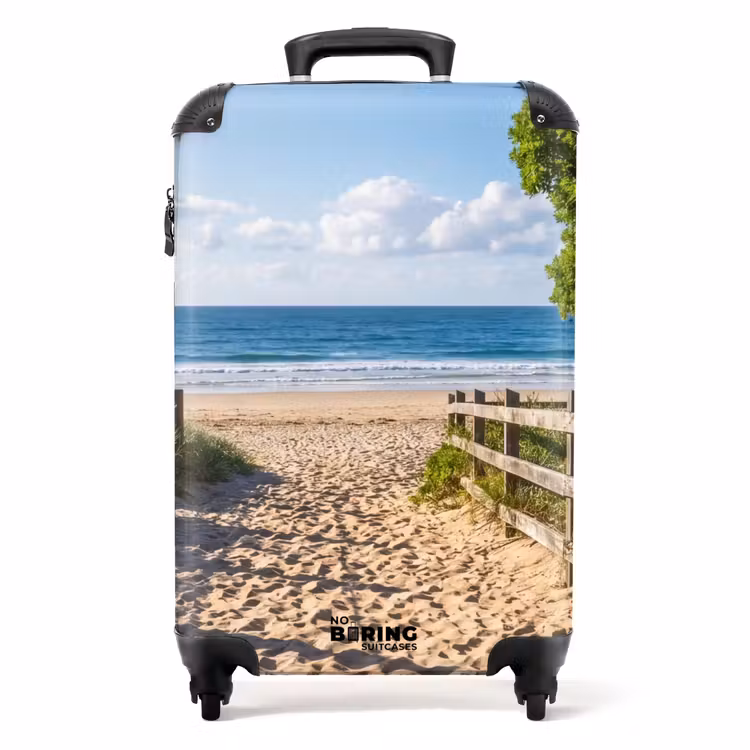 Suitcase - Beach - Sandy Path - Ocean - Nature — 1