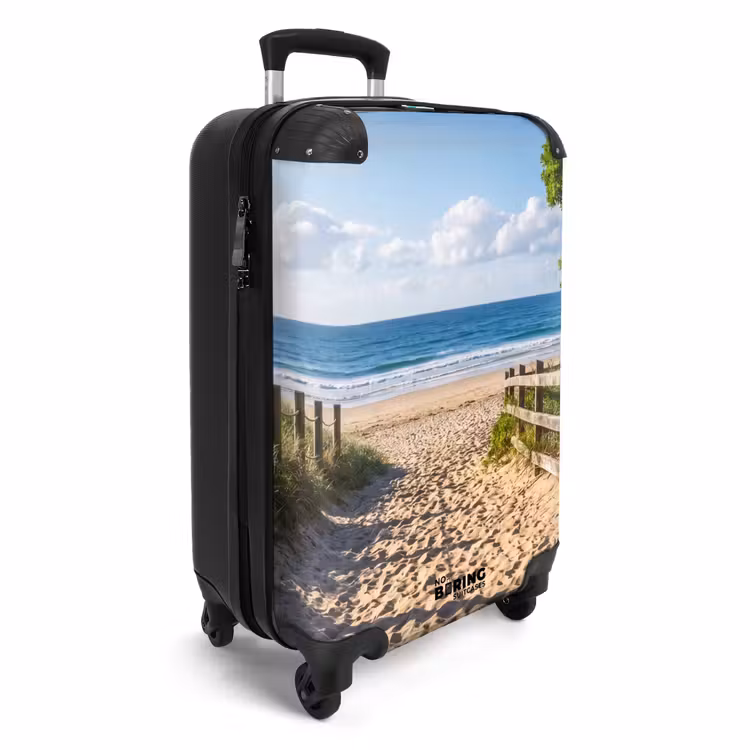 Suitcase - Beach - Sandy Path - Ocean - Nature — 4