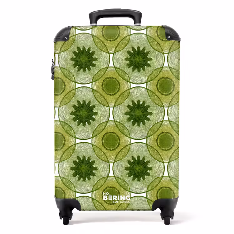 Suitcase - Circles - Pattern - Green — 1