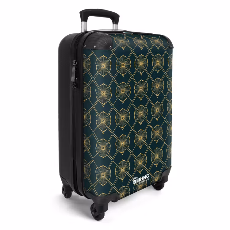 Suitcase - Geometric - Elegant - Green — 4