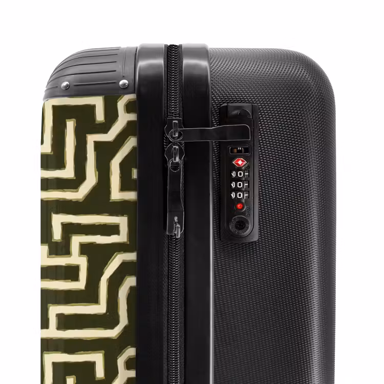 Suitcase - Lines - Abstract - Green — 5