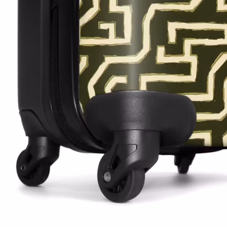 Suitcase - Lines - Abstract - Green — 6