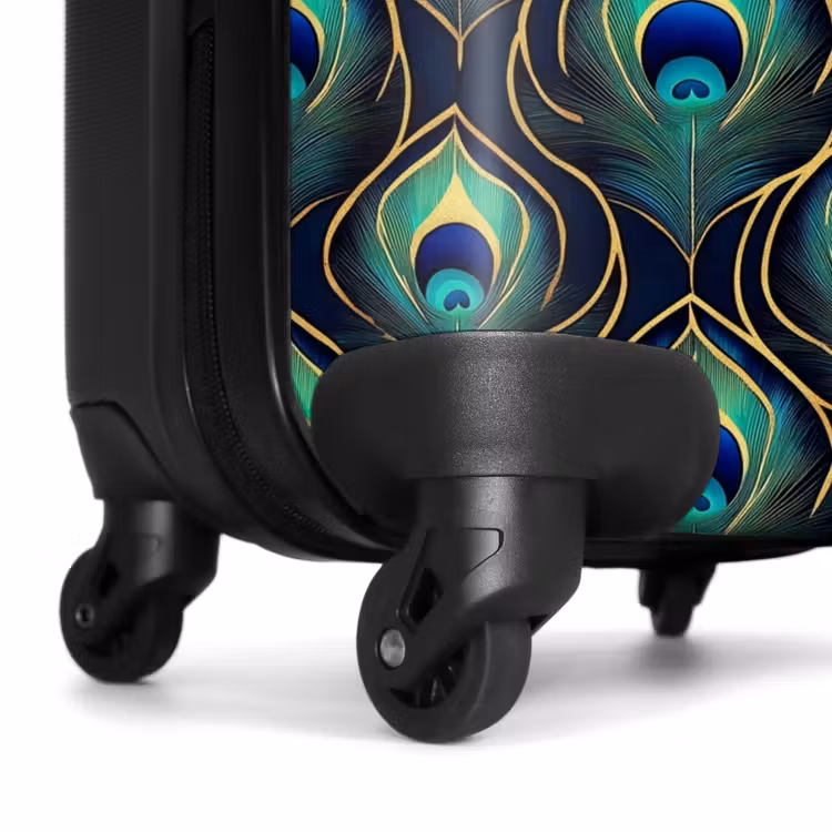 Suitcase - Peacock - Feathers - Green — 6