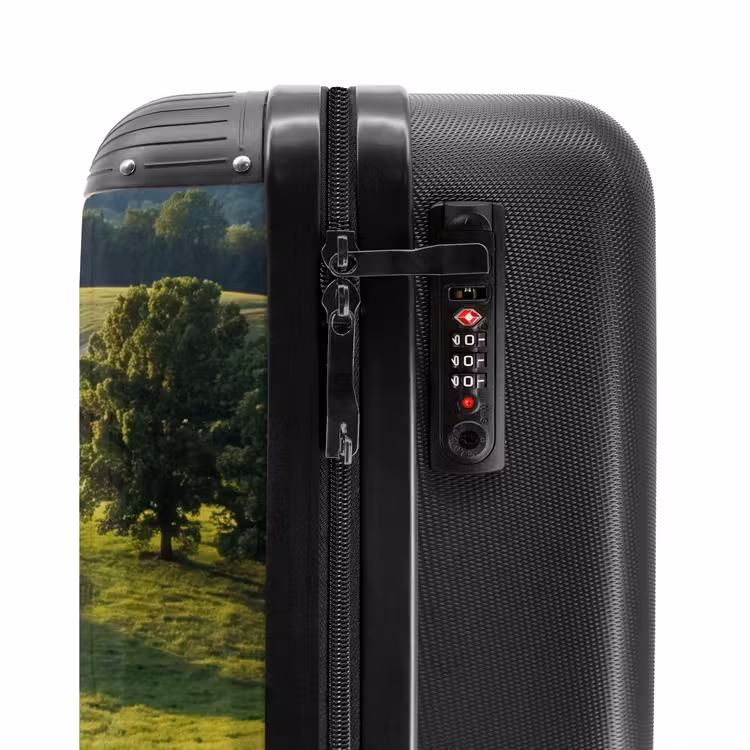 Suitcase - Road - Meadow - Nature - Green — 5