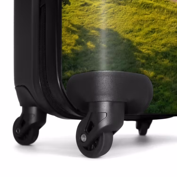 Suitcase - Road - Meadow - Nature - Green — 6