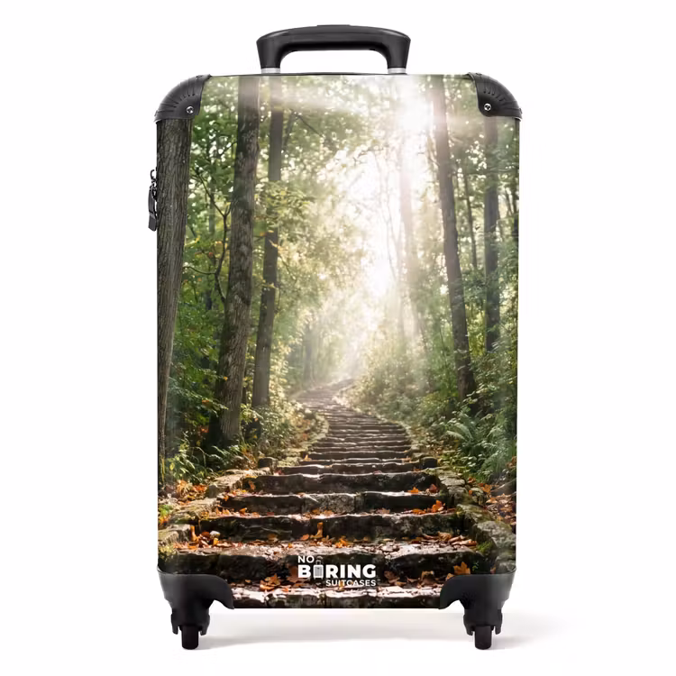 Suitcase - Rocks - Stairs - Forest - Nature — 1