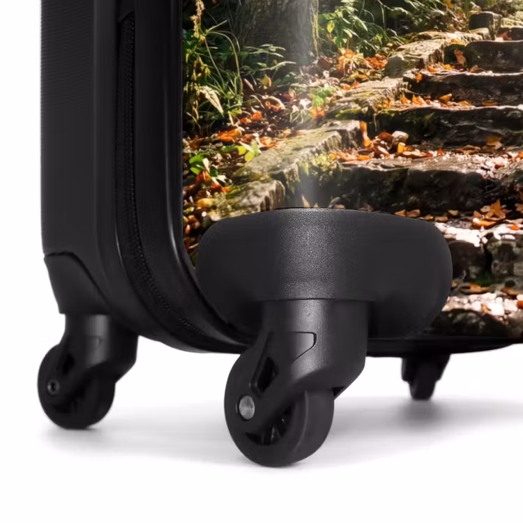 Suitcase - Rocks - Stairs - Forest - Nature — 6
