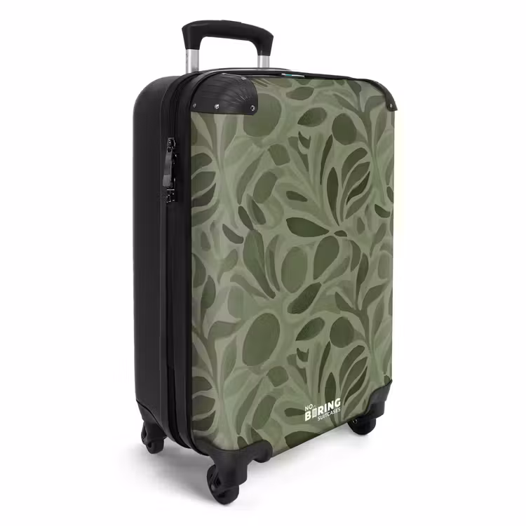 Suitcase - Serene - Leaves - Green — 4