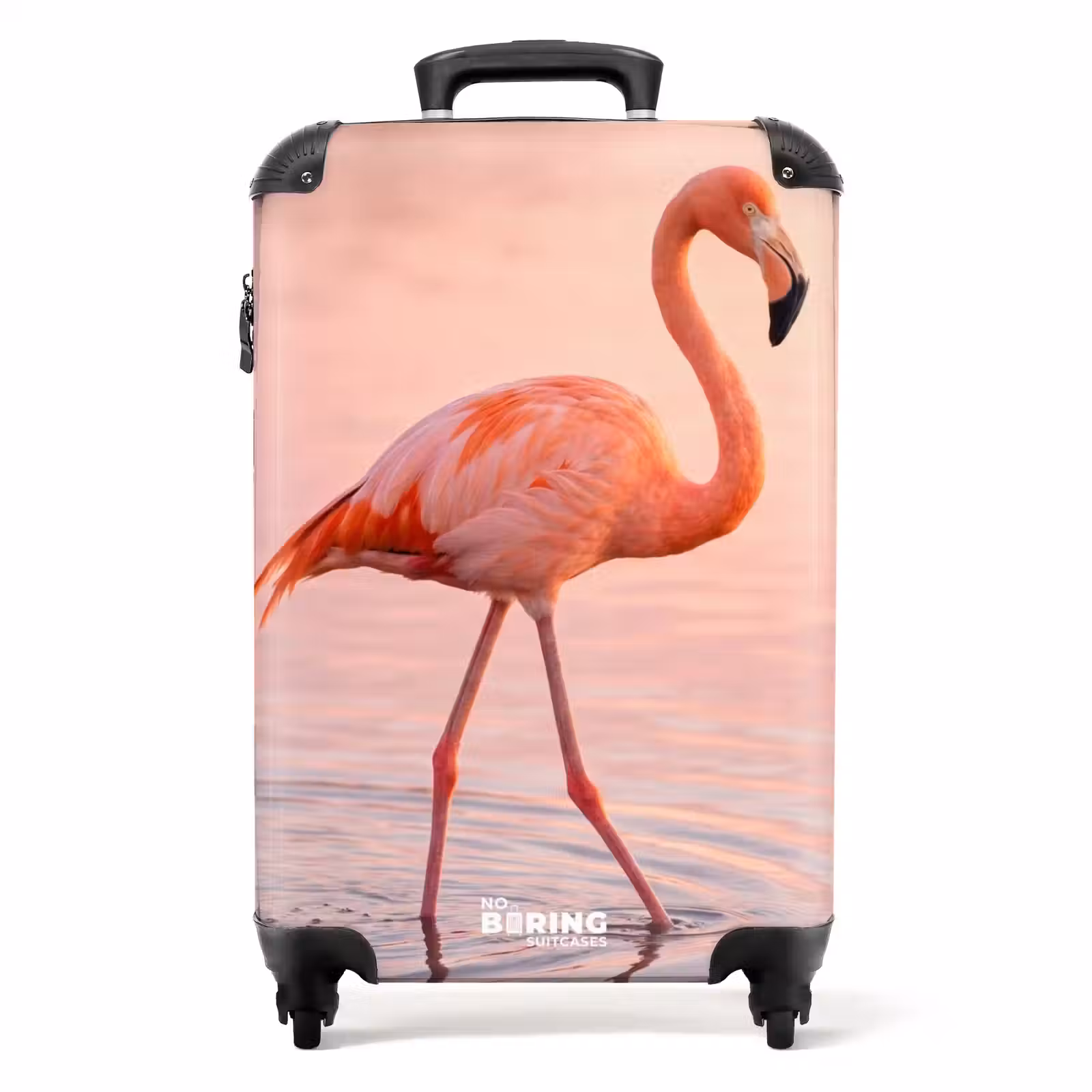 Suitcase - Flamingo - Water - Pink — 1