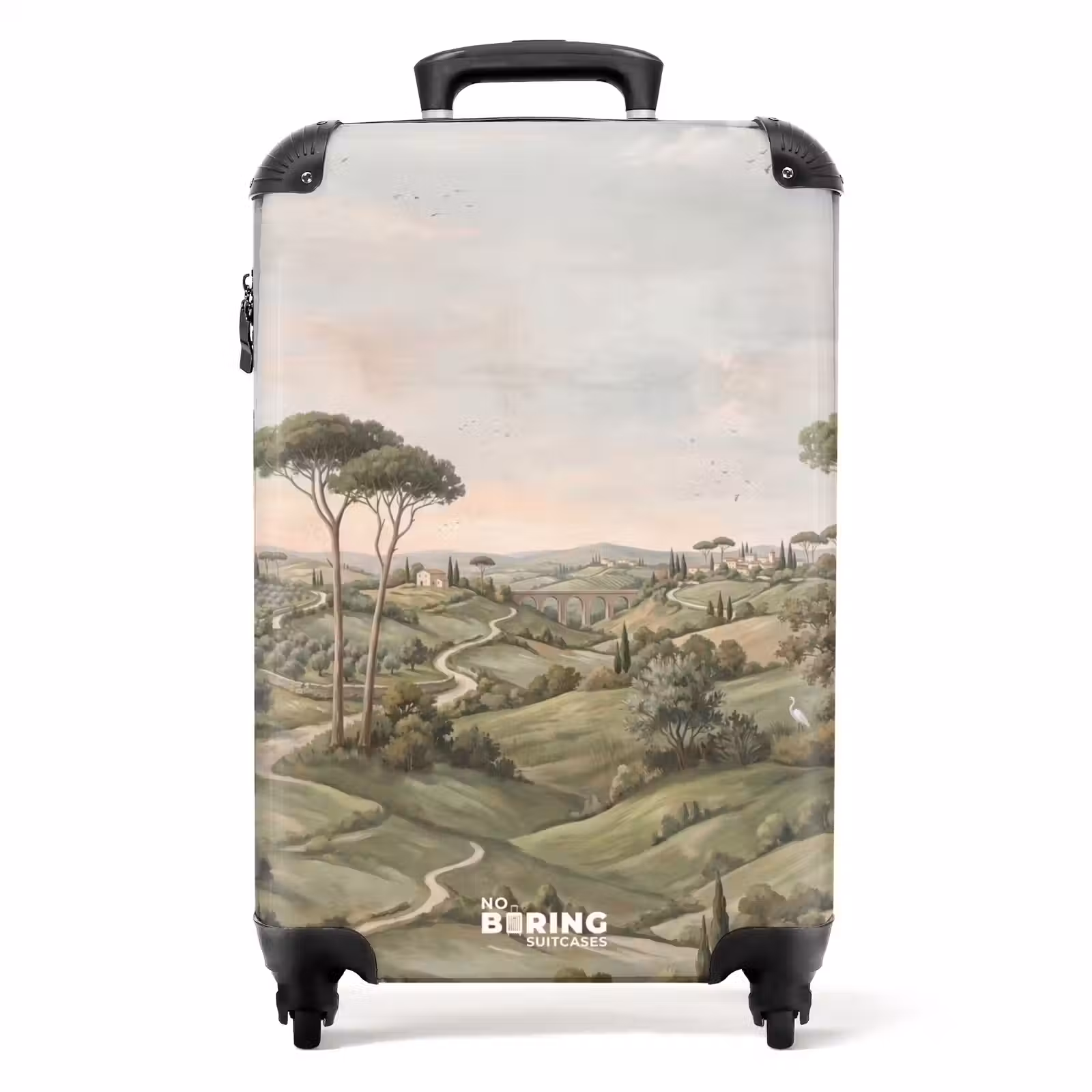 Suitcase - Landscape - Hills - Dirt Road - Green — 1