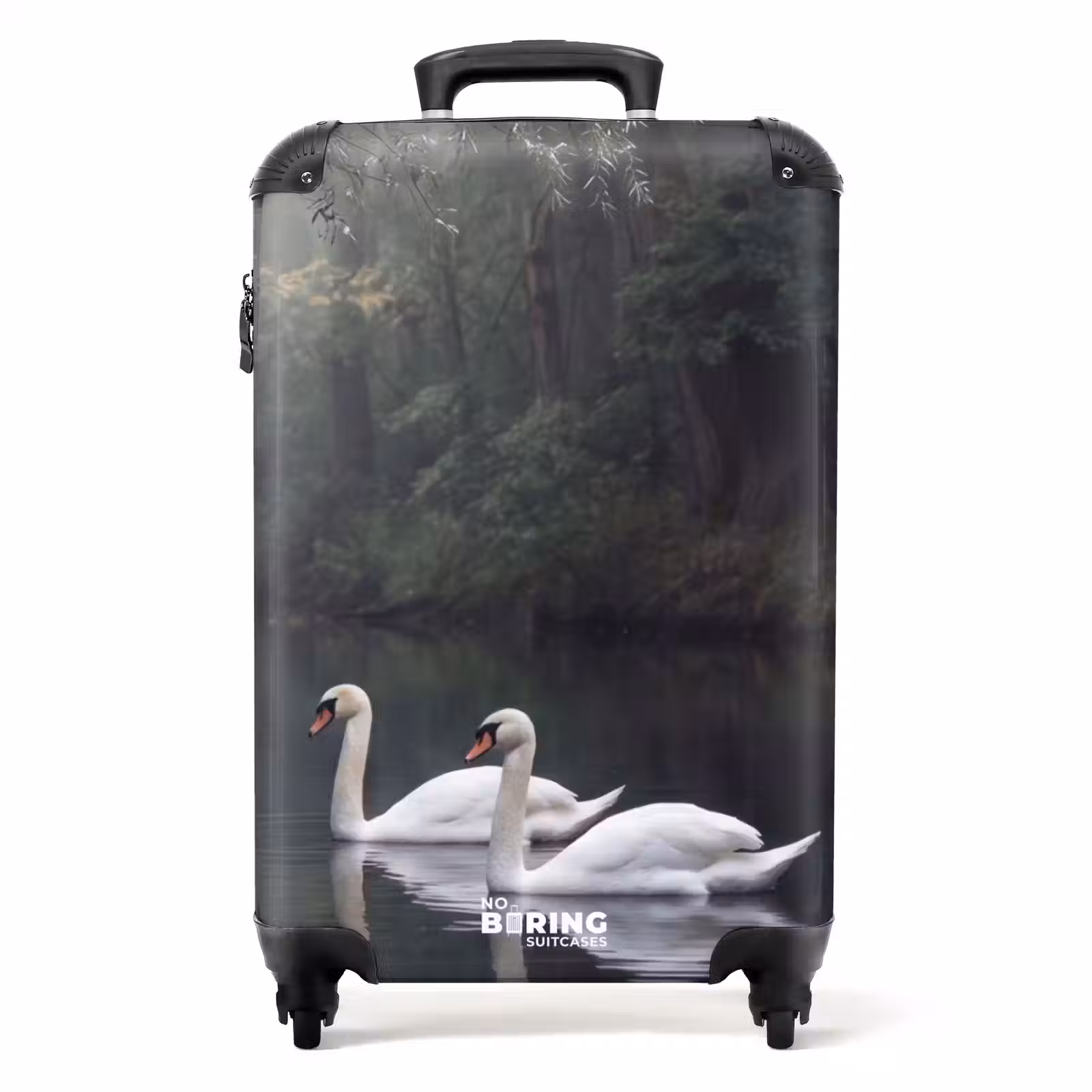 Suitcase - Swans - River - Forest — 1