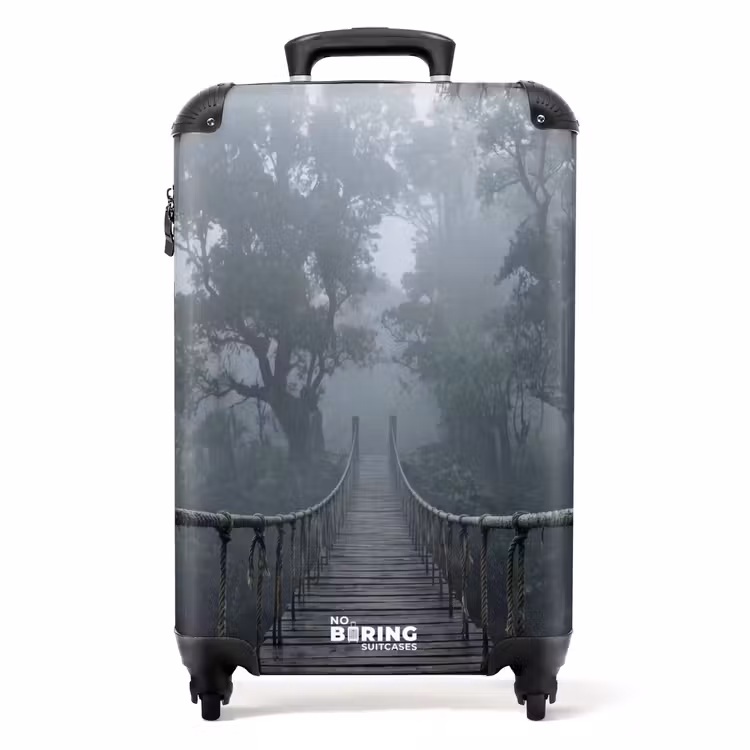 Suitcase - Bridge - Jungle - Fog - Nature — 1