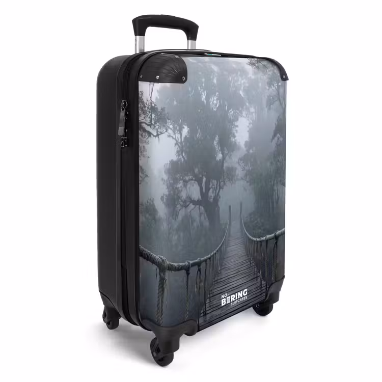 Suitcase - Bridge - Jungle - Fog - Nature — 4