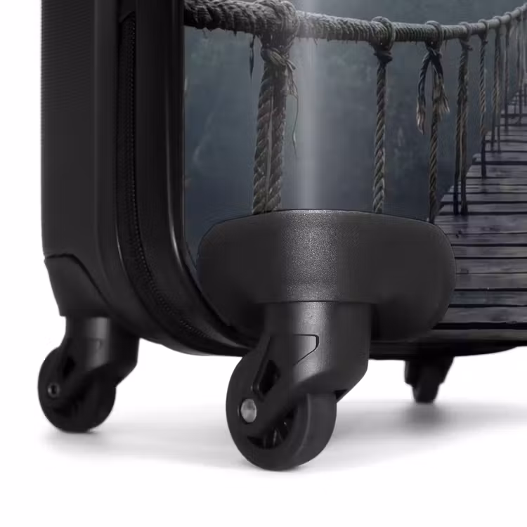 Suitcase - Bridge - Jungle - Fog - Nature — 6