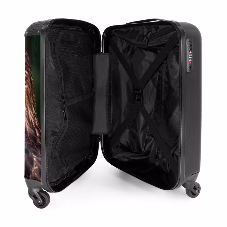 Suitcase - Buzzard - Bird of Prey - Nature - Brown — 3
