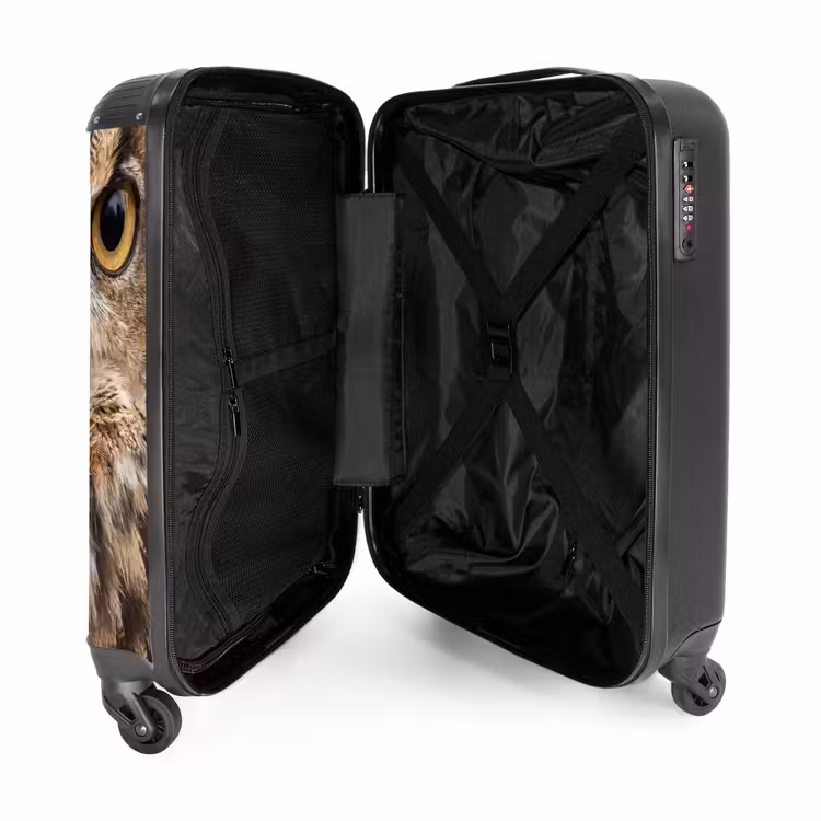 Suitcase - Eagle Owl - Owl - Portrait - Brown — 3