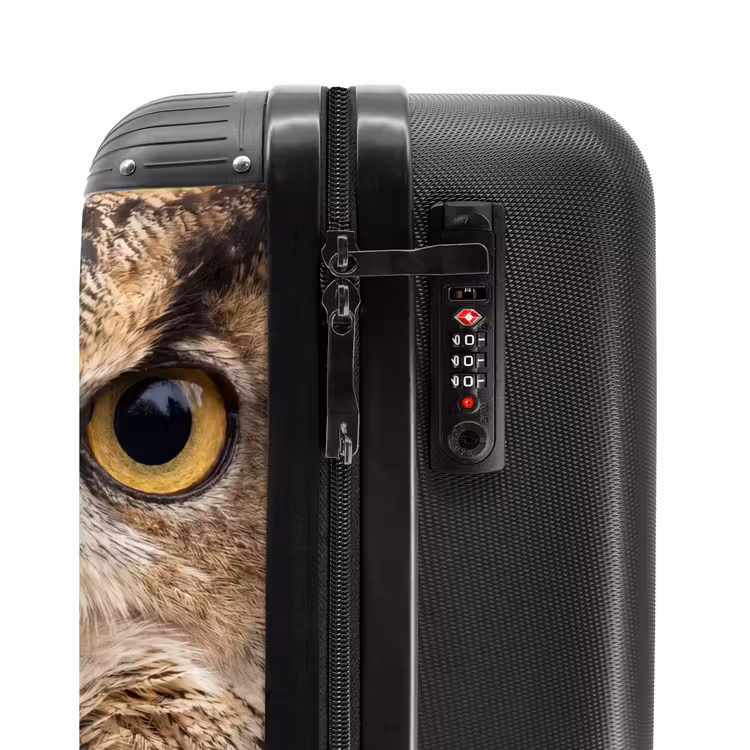 Suitcase - Eagle Owl - Owl - Portrait - Brown — 5