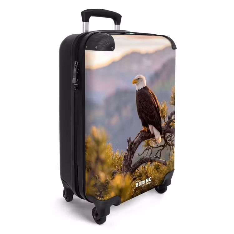 Suitcase - Eagle - Tree - Mountains - Green — 4