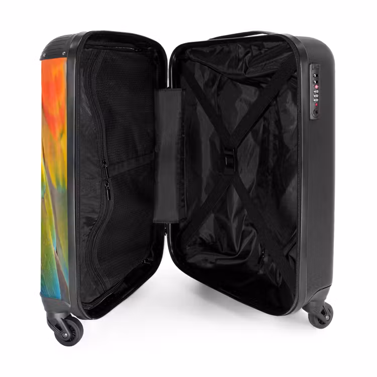Suitcase - Feathers - Macaw - Colorful — 3