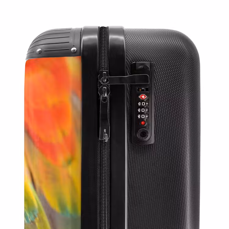Suitcase - Feathers - Macaw - Colorful — 5