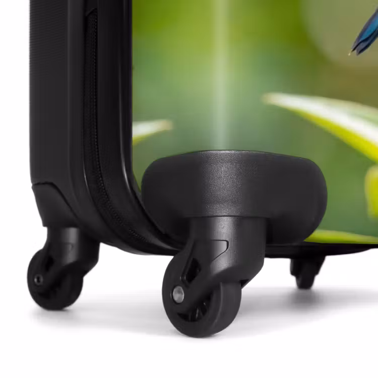 Suitcase - Hummingbird - Flower - Nature - Green — 6