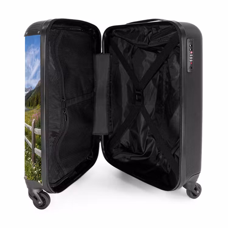 Suitcase - Mountains - Lake - Landscape - Blue — 3