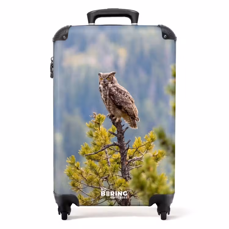 Suitcase - Owl - Eagle Owl - Trees - Nature — 1