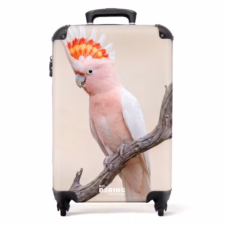 Suitcase - Parrot - Branch - Pink — 1