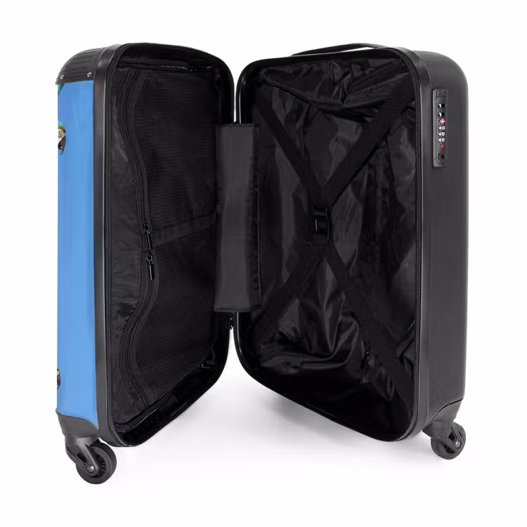 Suitcase - Parrot - Flying - Blue - Yellow — 3