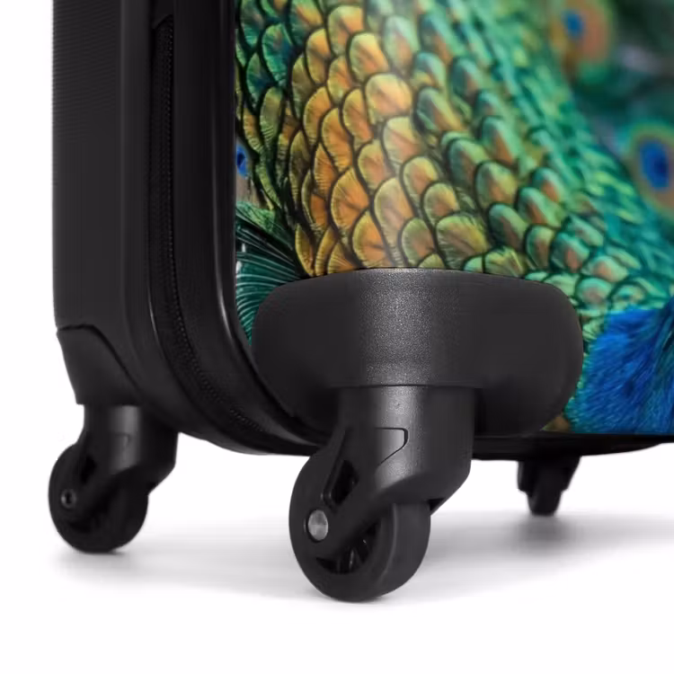 Suitcase - Peacock - Feathers - Blue — 6