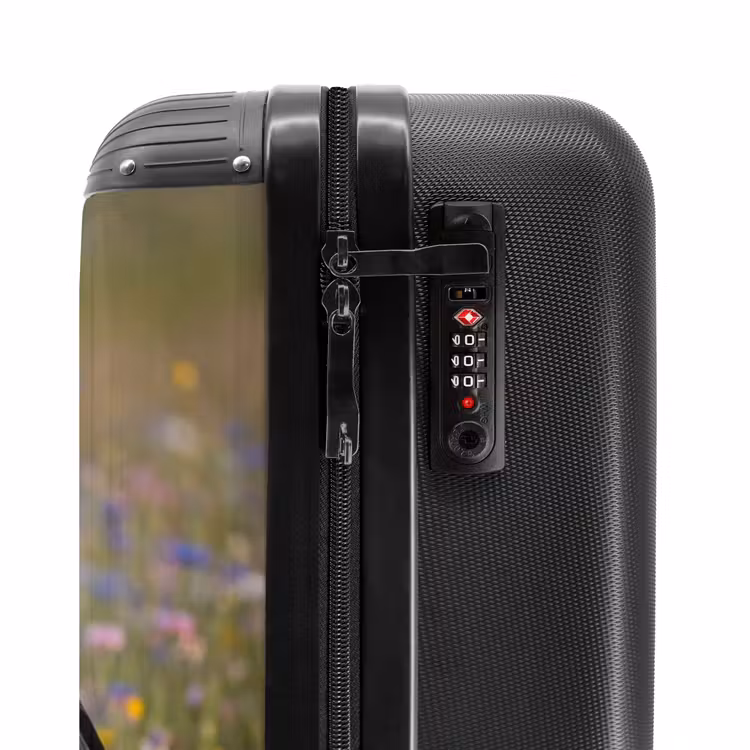 Suitcase - Stork - Flowers - Meadow - Colorful — 5