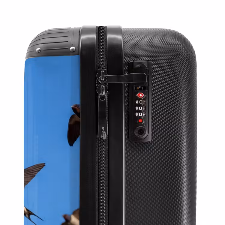 Suitcase - Swallows - Flying - Blue — 5