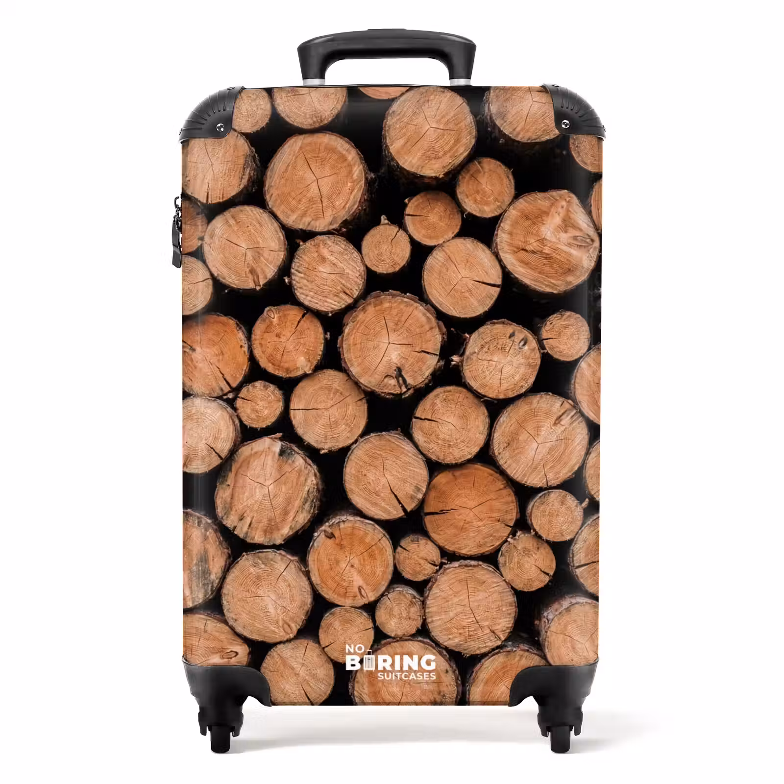 Suitcase - Logs - Texture - Pattern - Brown - Rustic — 1