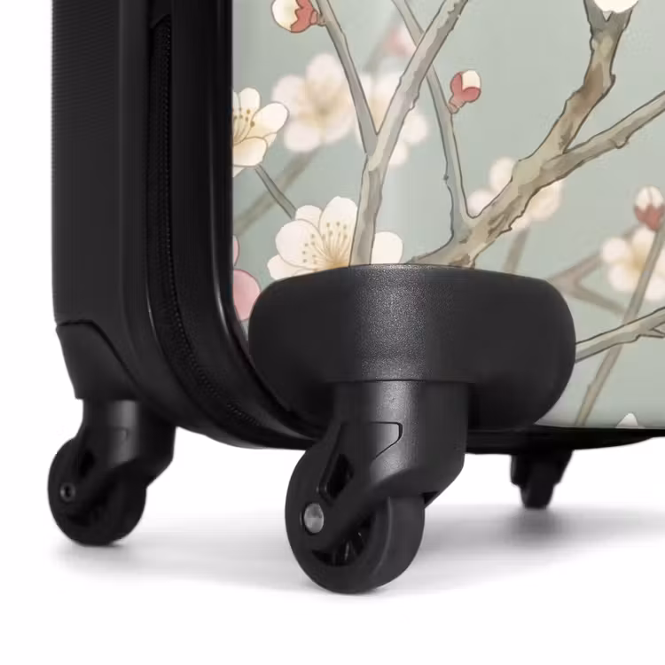 Suitcase - Cherries - Blossoms - Green — 6