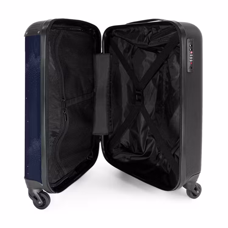 Suitcase - Cranes - Night Sky - Blue — 3