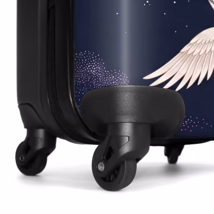 Suitcase - Cranes - Night Sky - Blue — 6