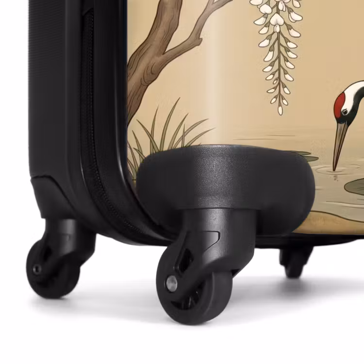 Suitcase - Cranes - Water - Beige — 6