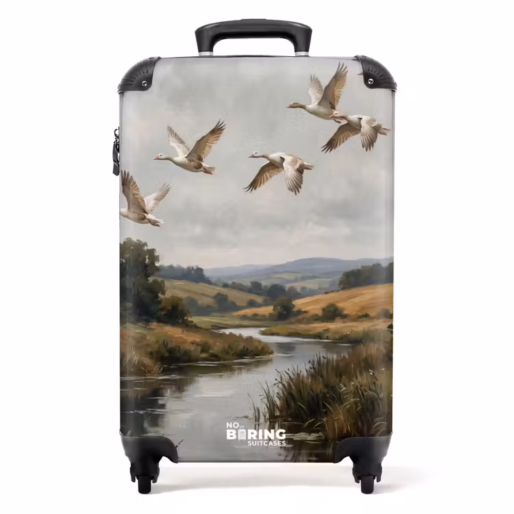 Suitcase - Ducks - River - Landscape - Flight - Nostalgic — 1