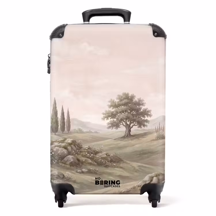Suitcase - Hilly Landscape - Trees - Nature - Greenery — 1
