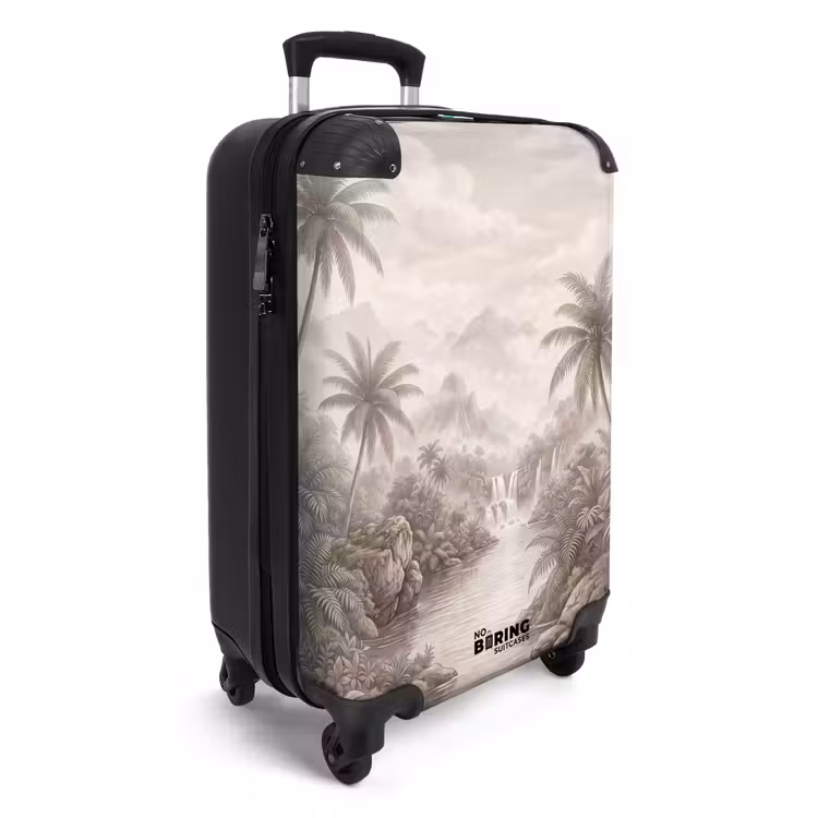 Suitcase - Jungle - Waterfalls - Tropical - Illustration — 4