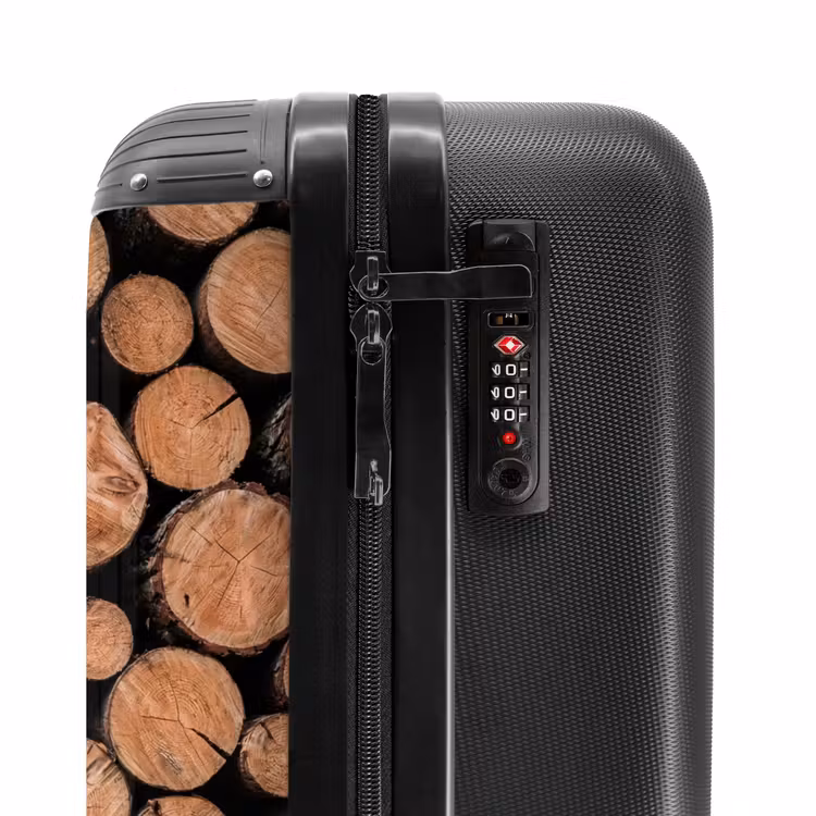 Suitcase - Logs - Texture - Pattern - Brown - Rustic — 5