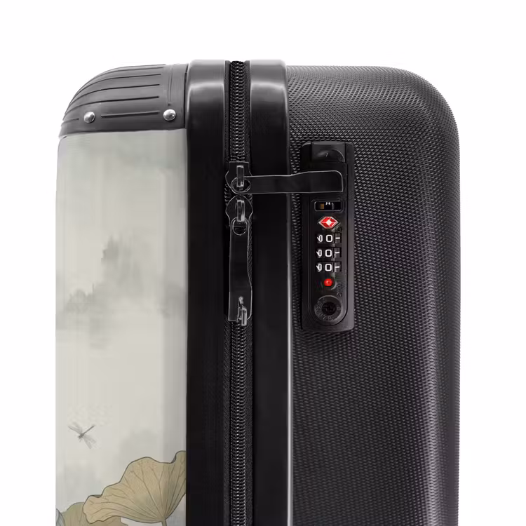 Suitcase - Lotus - Flowers - Green — 5