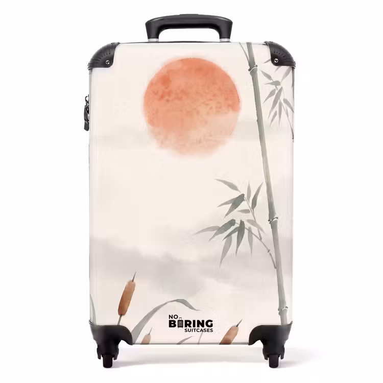 Suitcase - Minimalist - Bamboo - Green — 1